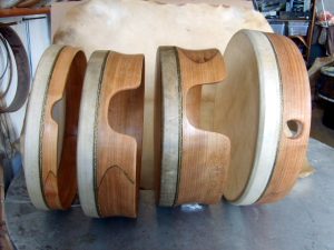 view of different drums comparison hand style
